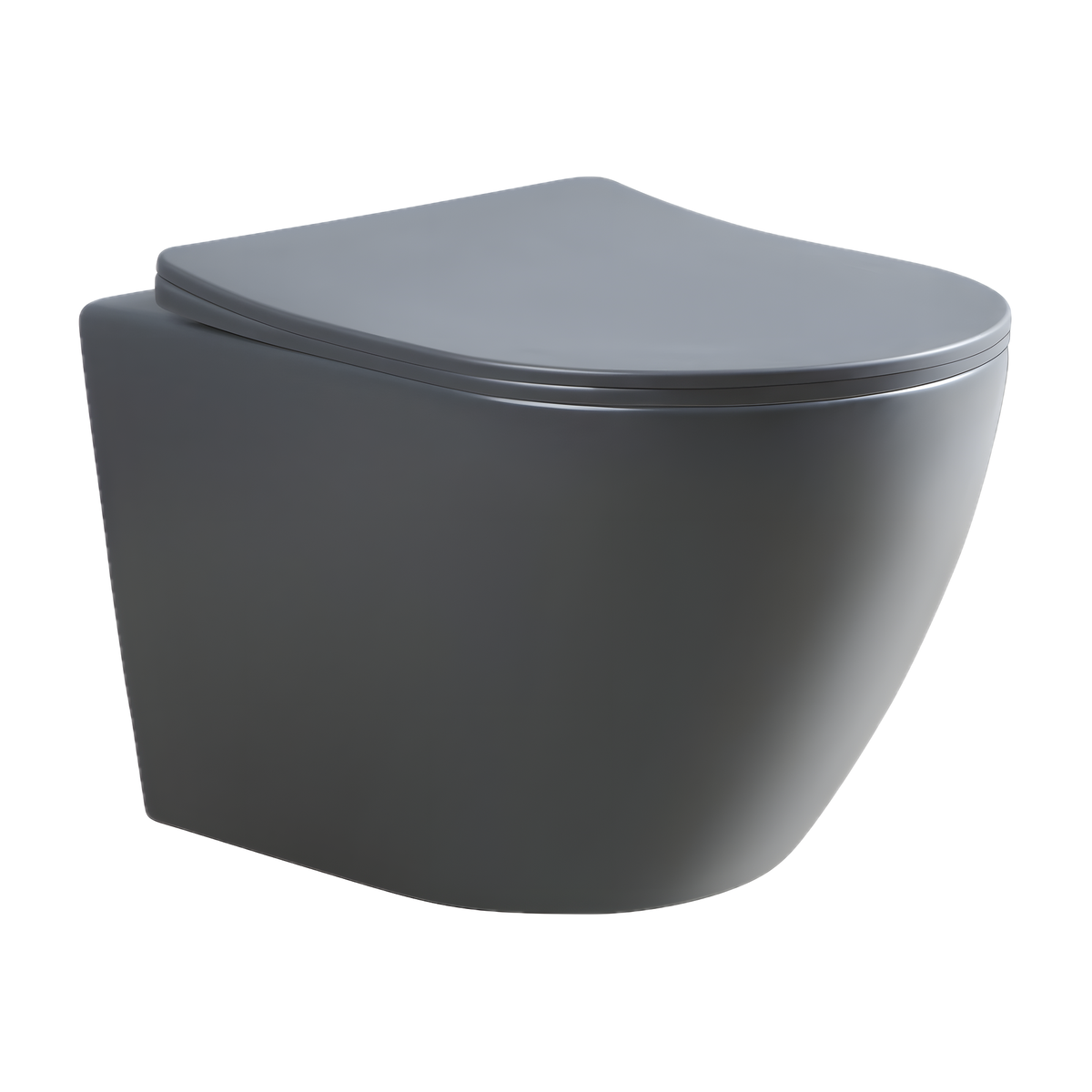 SANIKB LJ-E09 wall-hung toilet, Dark Gray