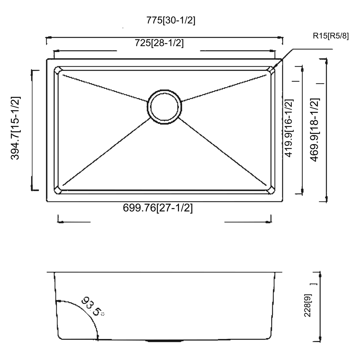 SANIKB MS3018 dimension drawing