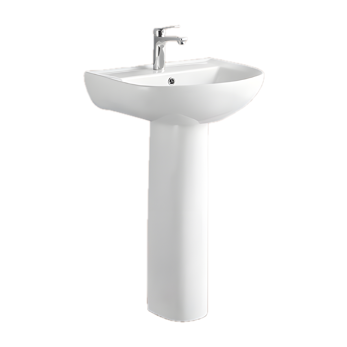 SANIKB NBK-204 round pedestal sink