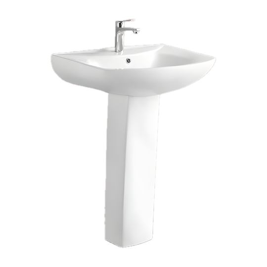 SANIKB NBK-211 oval pedestal sink