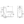 SANIKB NBK-3053 one-piece toilet dimension drawing, 730 × 370 × 770 mm
