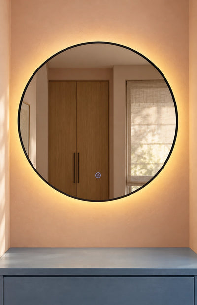 Oval Halo LED Bathroom Mirror — full product view; KS-3003