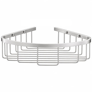 Polished Chrome Corner Basket — wall-mounted SUS304 stainless steel bathroom hardware | SANIKB