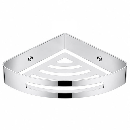 Polished Chrome Corner Basket — wall-mounted SUS304 stainless steel bathroom hardware | SANIKB