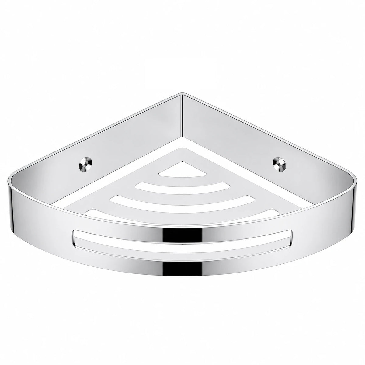 Polished Chrome Corner Basket — wall-mounted SUS304 stainless steel bathroom hardware | SANIKB