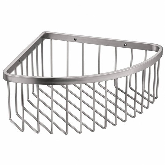 Polished Chrome Corner Basket — wall-mounted SUS304 stainless steel bathroom hardware | SANIKB