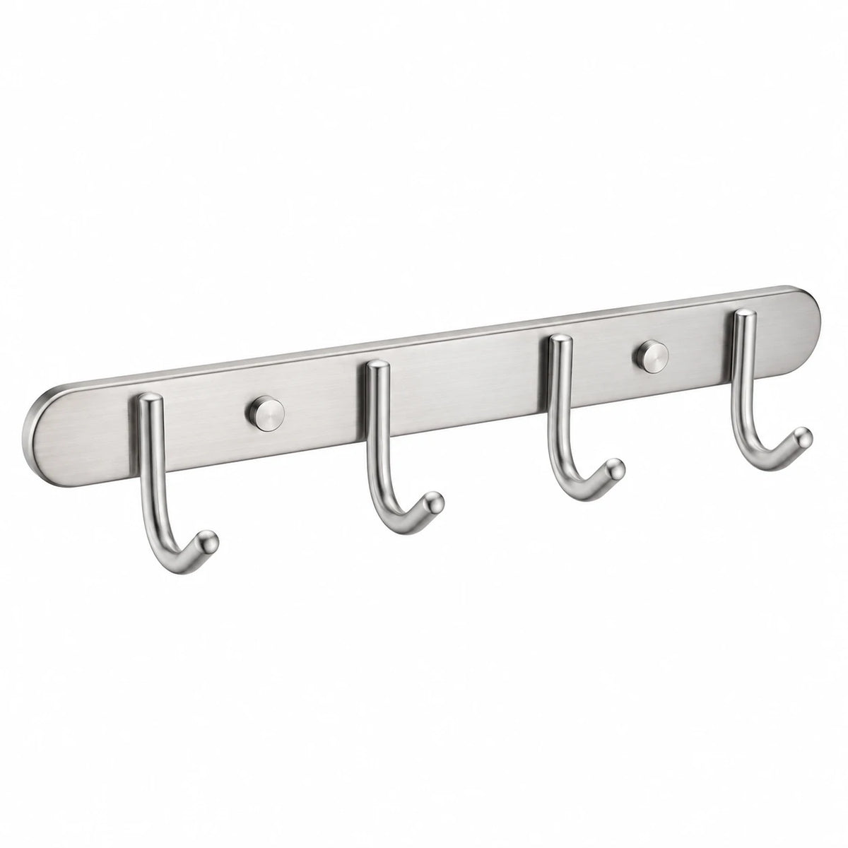 Polished Chrome Hook Rail — wall-mounted SUS304 stainless steel bathroom hardware | SANIKB