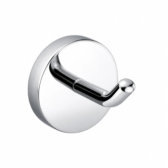 Polished Chrome Robe Hook — wall-mounted SUS304 stainless steel bathroom hardware | SANIKB
