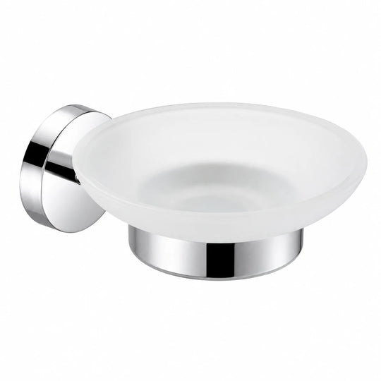 Polished Chrome Soap Dish — wall-mounted SUS304 stainless steel bathroom hardware | SANIKB