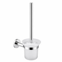 Wall-Mounted Polished Chrome Toilet Brush Holder
