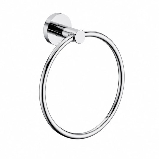 Polished Chrome Towel Ring — wall-mounted SUS304 stainless steel bathroom hardware | SANIKB