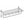 Polished Chrome Towel Shelf with Bar — wall-mounted SUS304 stainless steel bathroom hardware | SANIKB