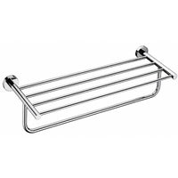 Polished Chrome Towel Rack with Bar
