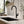 Pull down kitchen faucet brass, installed kitchen lifestyle scene — SANIKB FYF-05017