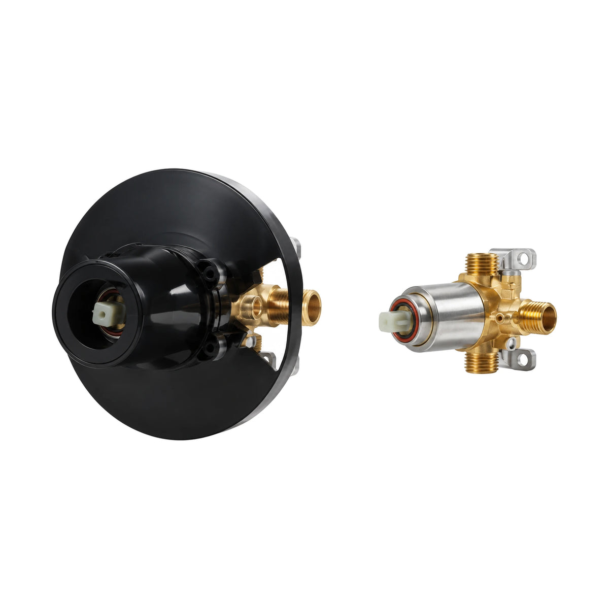 In-wall rough-in valve for Onyx Tip Brushed Gold & Matte Black Shower Valve Trim Kit — SANIKB SP1025 21 47 2