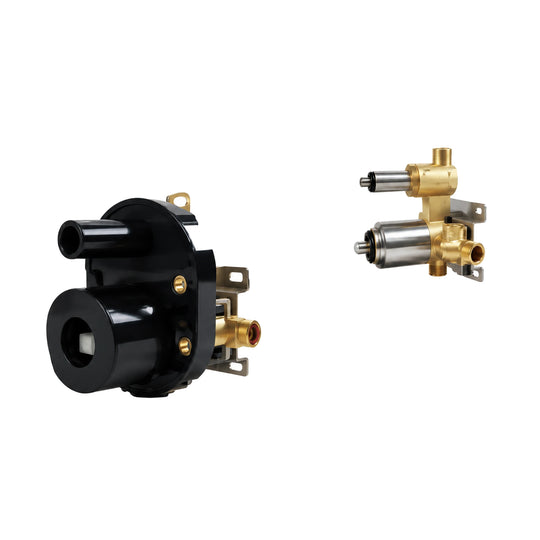 In-wall rough-in valve for Onyx Tip Brushed Gold & Black Diverter Shower Valve Trim Kit — SANIKB SP1025 22 47 2