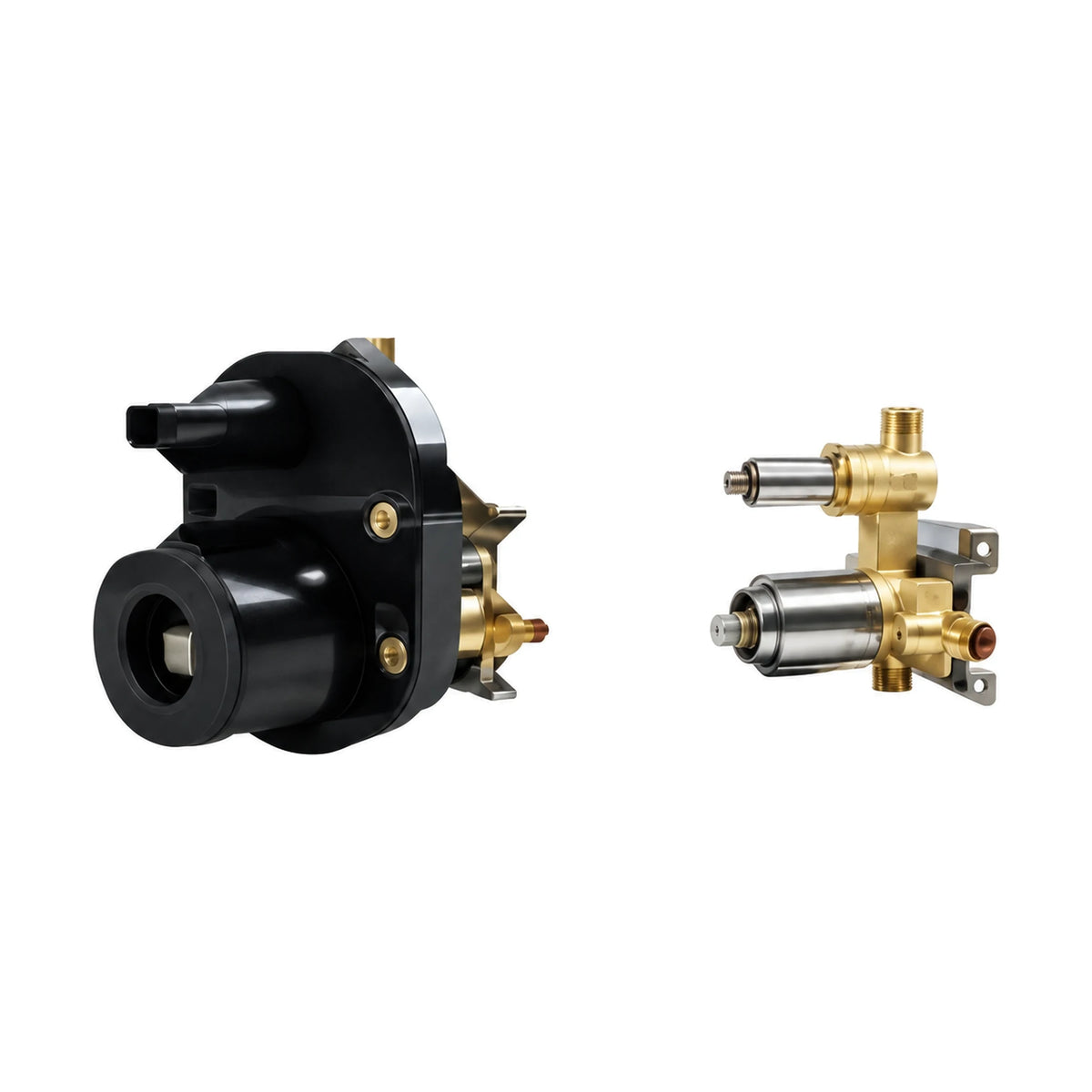 In-wall rough-in valve for Oval Pin Brushed Gold Diverter Shower Valve Trim Kit — SANIKB SP1010B 22 43 2