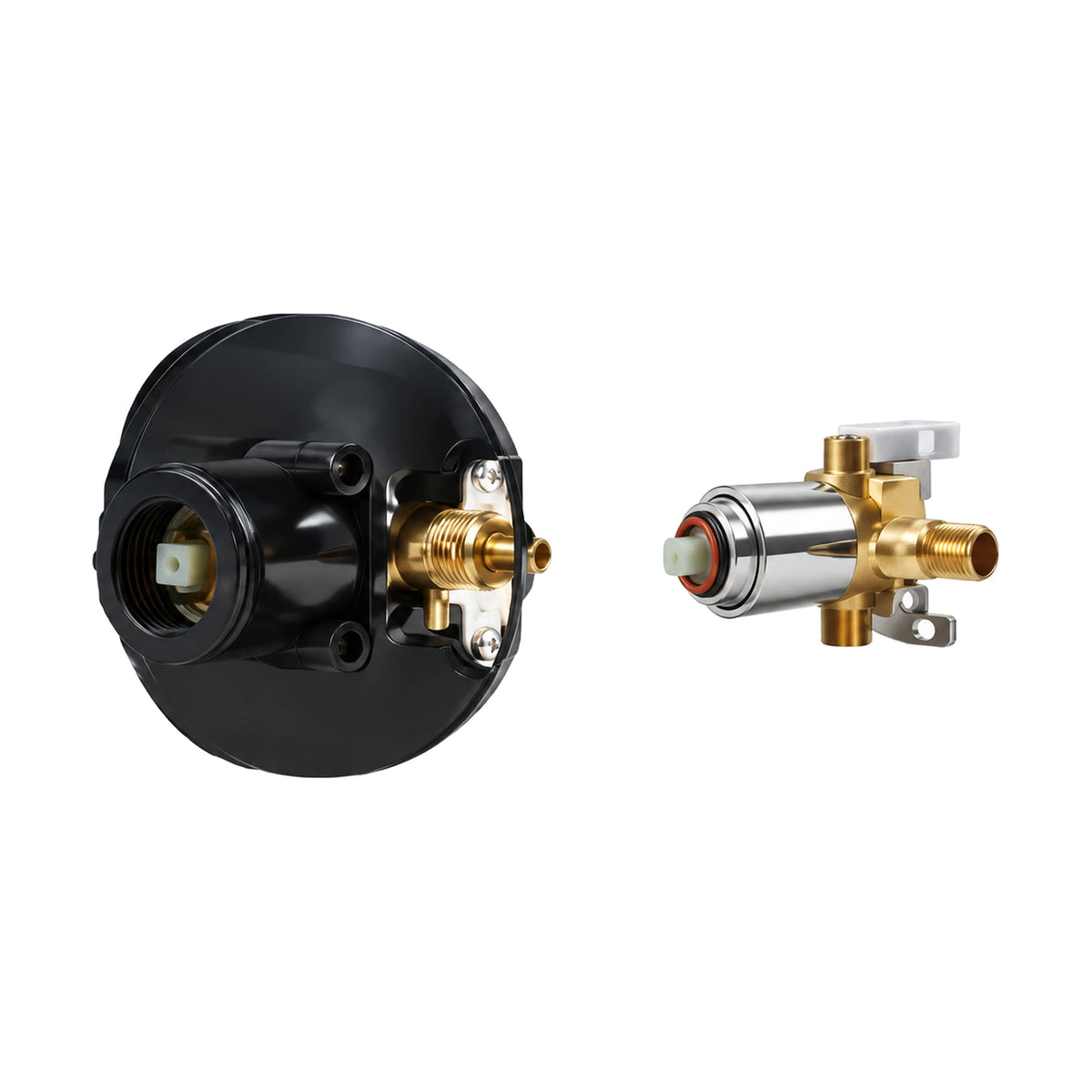 In-wall rough-in valve for Slim Pillar Brushed Gold Shower Valve Trim Kit — SANIKB SP1020 21 43 2