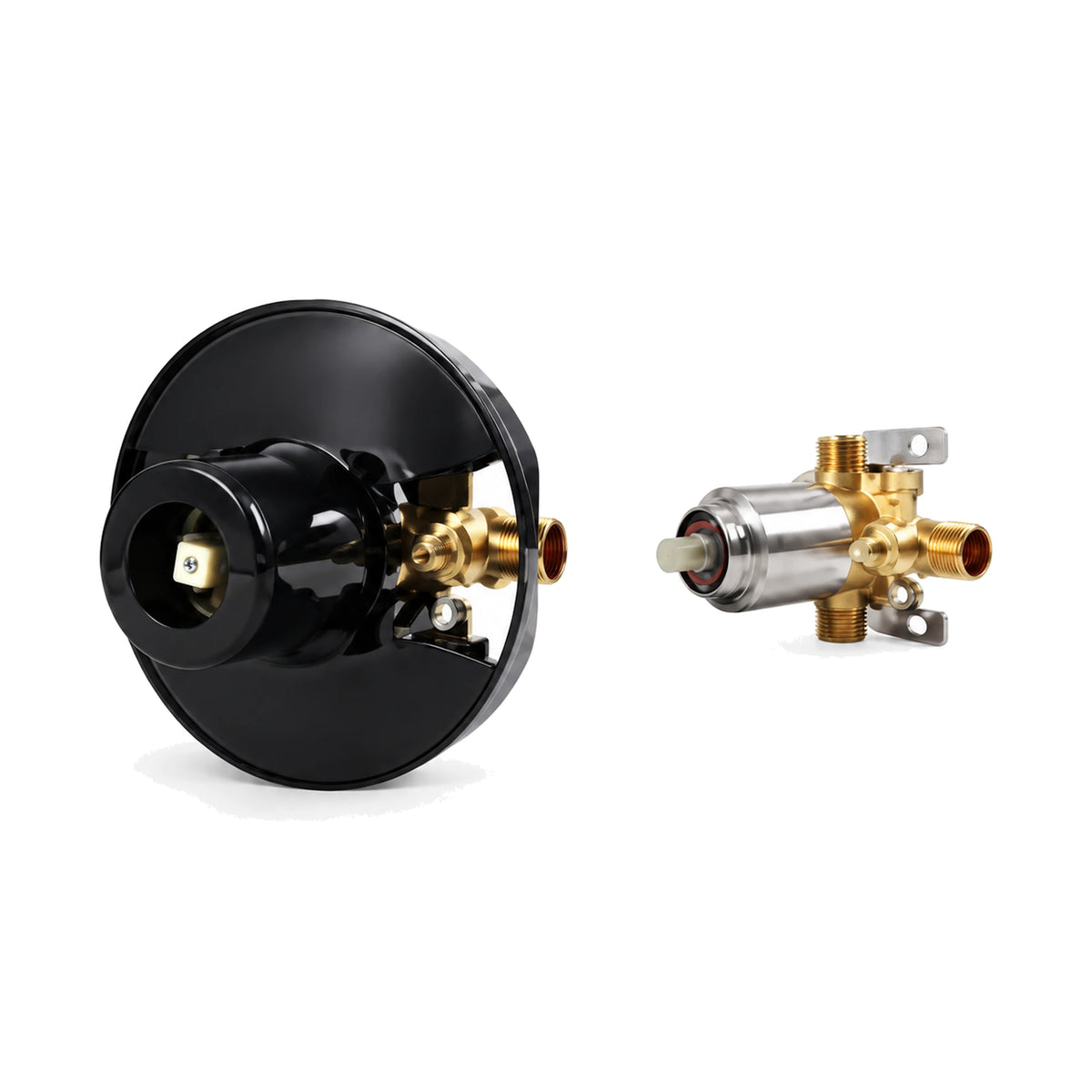 In-wall rough-in valve for Soft Wedge Brushed Gold Shower Valve Trim Kit — SANIKB SP1007 21 43 1