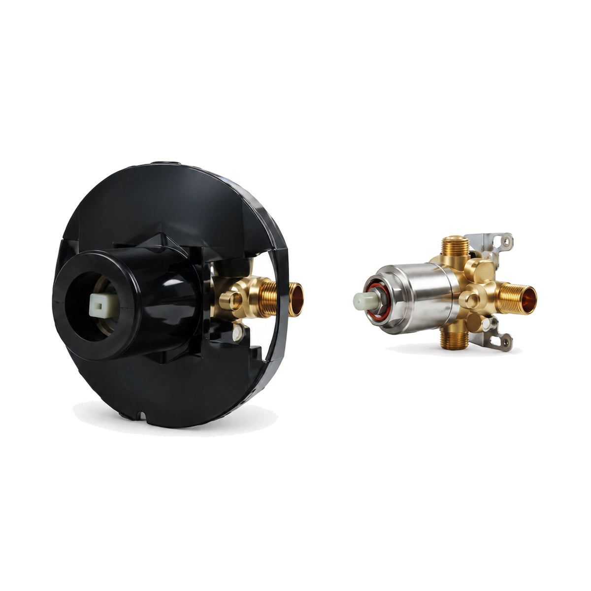 In-wall rough-in valve for Square Arch Brushed Gold Shower Valve Trim Kit — SANIKB SP1016 21 43 1
