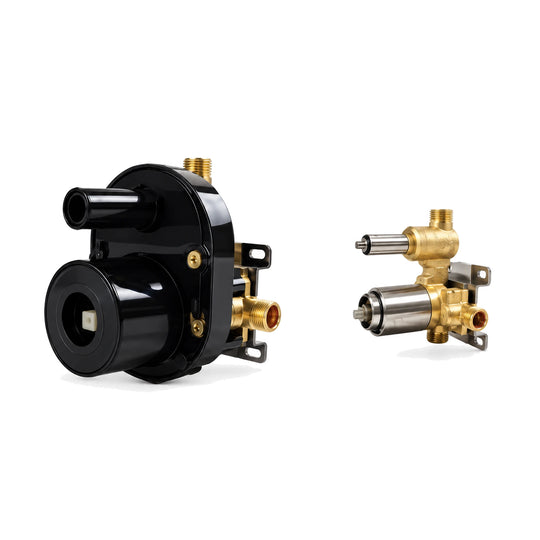 In-wall rough-in valve for Square Arch Brushed Gold Diverter Shower Valve Trim Kit — SANIKB SP1016 22 43 1