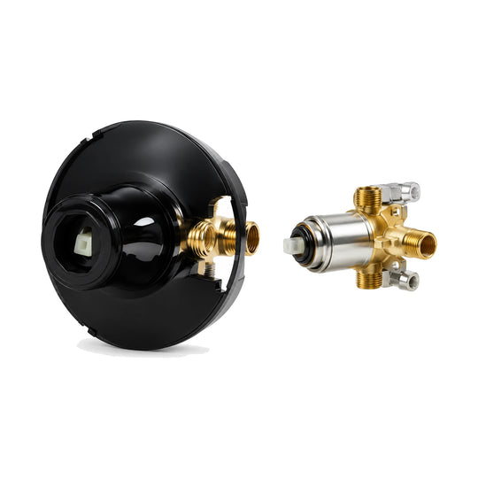 In-wall rough-in valve for Blush Lever Chrome & Rose Gold Shower Valve Trim Kit — SANIKB SP076C 21 74 1