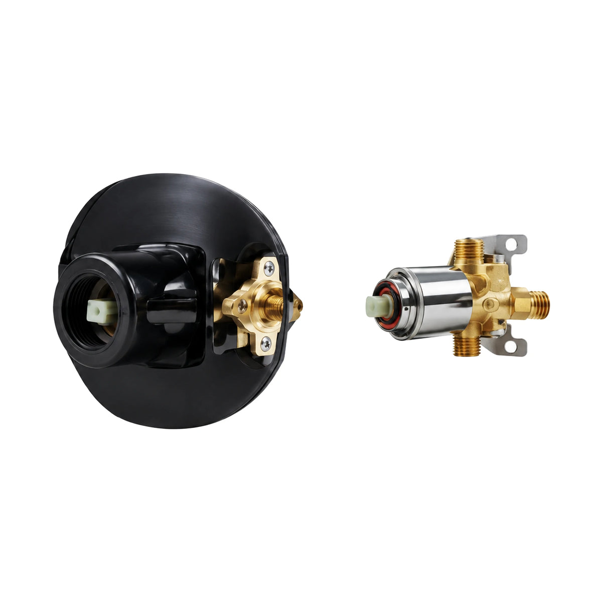 In-wall rough-in valve for Pebble Lever Chrome & Rose Gold Shower Valve Trim Kit — SANIKB SP021 21 74 1