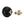 In-wall rough-in valve for Curved Cone Gun Metal Grey Shower Valve Trim Kit — SANIKB SP092 21 45 1