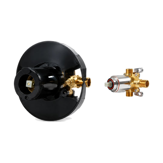 In-wall rough-in valve for Flat Blade Matte Black Shower Valve Trim Kit — SANIKB SP1018 21 31 2