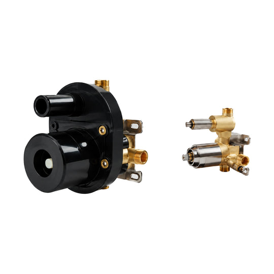 In-wall rough-in valve for Flat Blade Matte Black Diverter Shower Valve Trim Kit — SANIKB SP1018 22 31 2