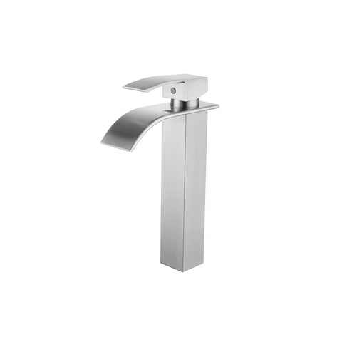 Nickel brossé / Version haute pour vasque à poser