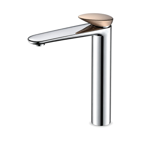Chrome & Rose Gold / Tall Vessel