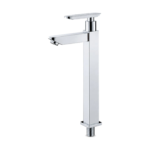 Chrome & White / Tall Vessel