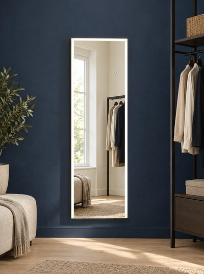 Straight Edge Full Length LED Mirror — full product view; ZJ