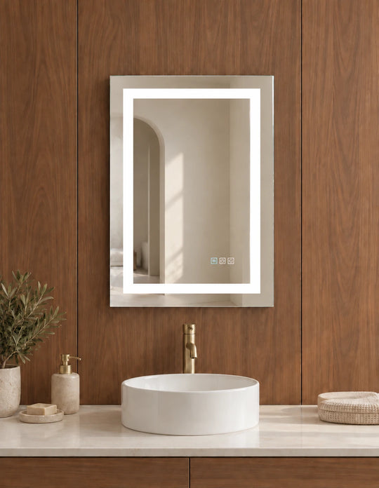 Tall Rectangle RGB Halo LED Mirror — full product view; KS-009-1014