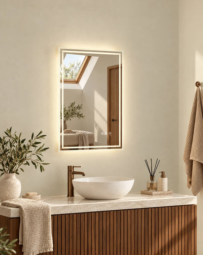 Tall Slim Edge Backlit LED Mirror — full product view; KS-009-1011