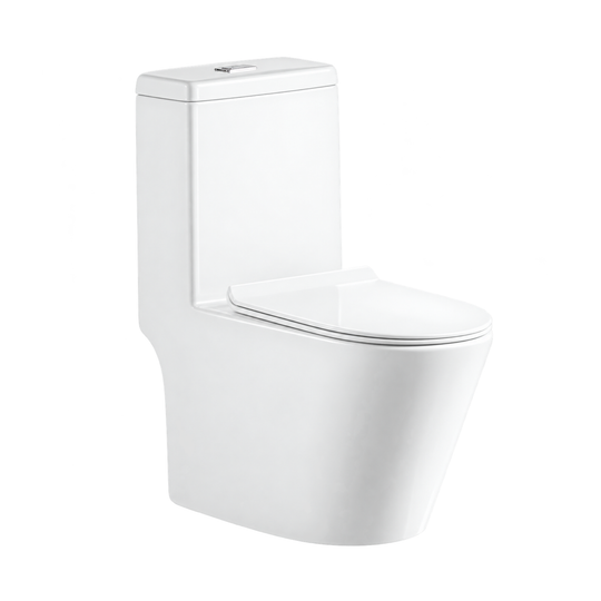 SANIKB TC-58175H 26 inch rimless one piece toilet 10 inch rough in