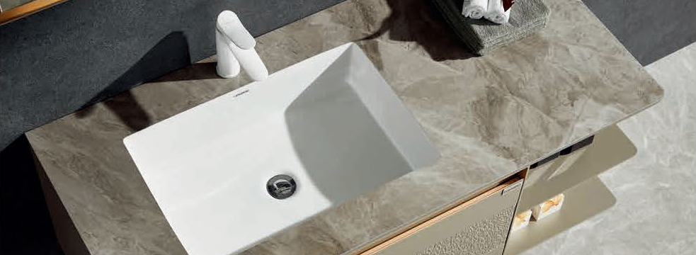LD-3966 original basin and countertop detail