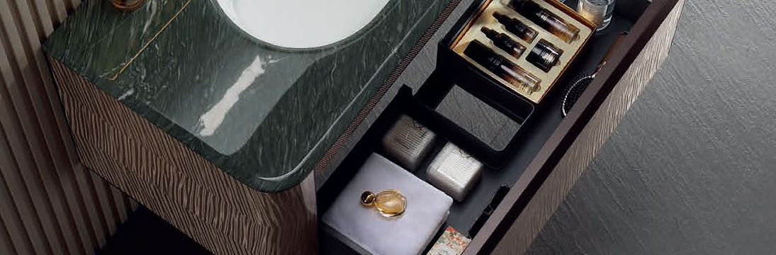 LD-5373 green countertop and drawer detail