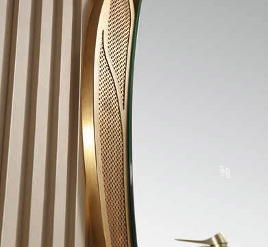 LD-5387 leaf-shaped mirror edge detail