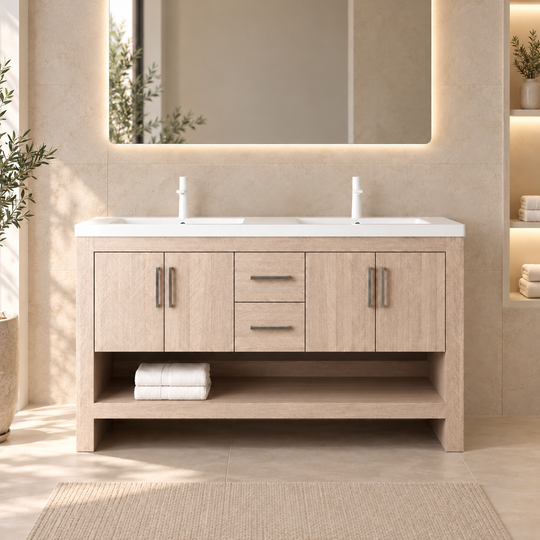 SANIKB LUCCI bathroom vanity in an illustrative bathroom setting