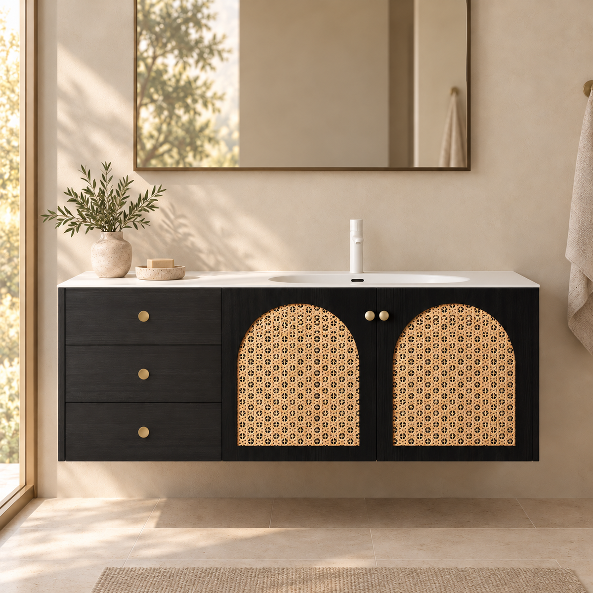 SANIKB MANON bathroom vanity in an illustrative bathroom setting