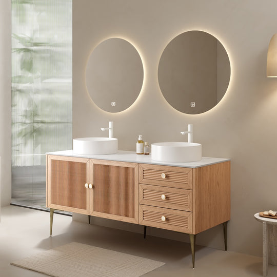 SANIKB MUNIN 60 inch Light Oak factory configuration reference