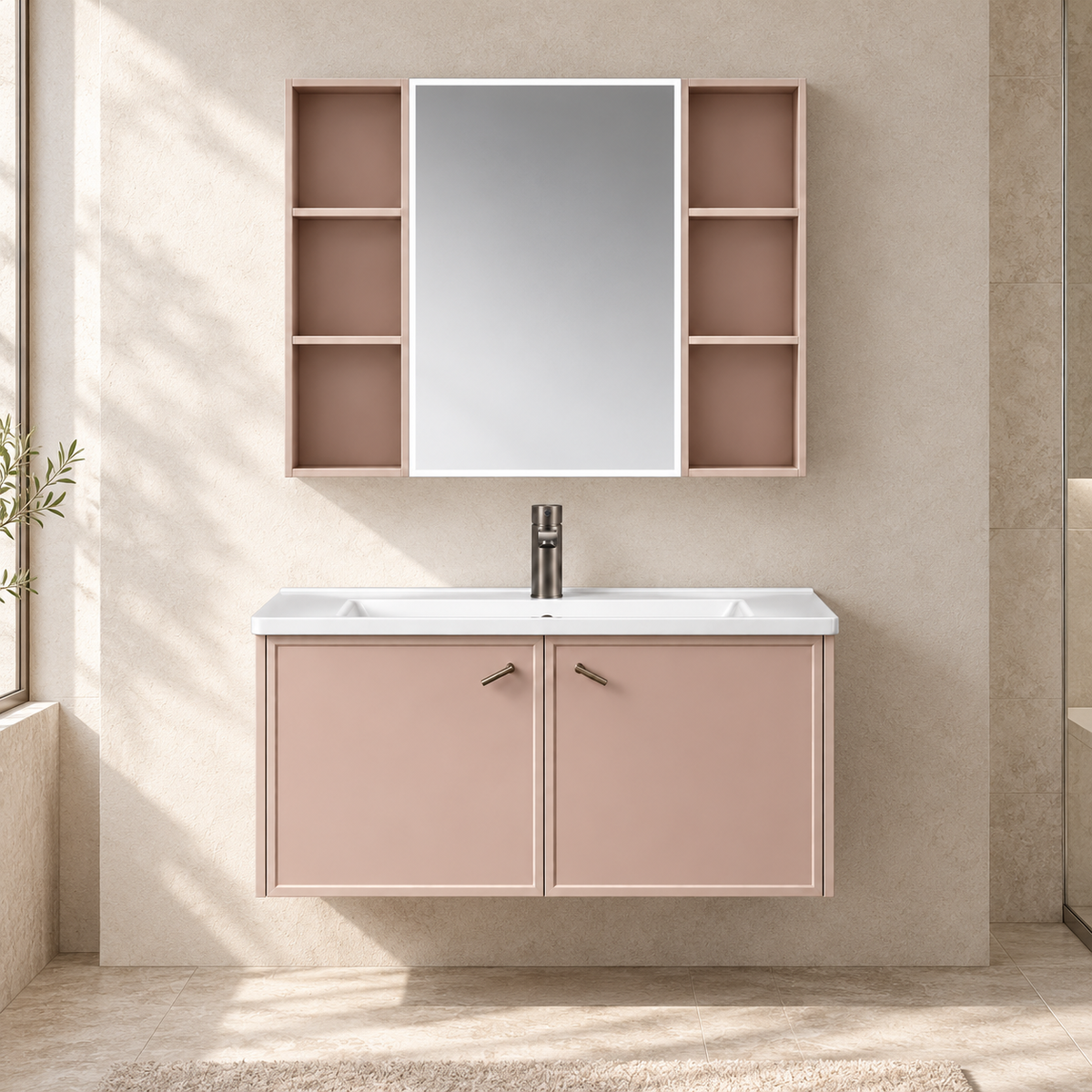 SANIKB NB-502A-900 vanity in an illustrative bathroom setting
