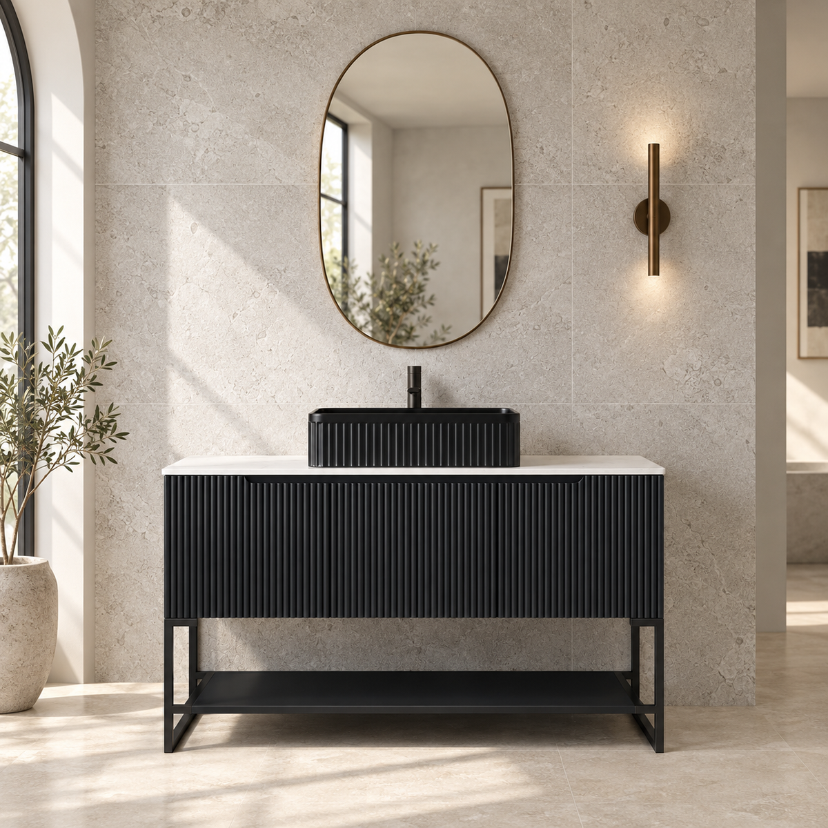 SANIKB TULIO bathroom vanity in an illustrative bathroom setting