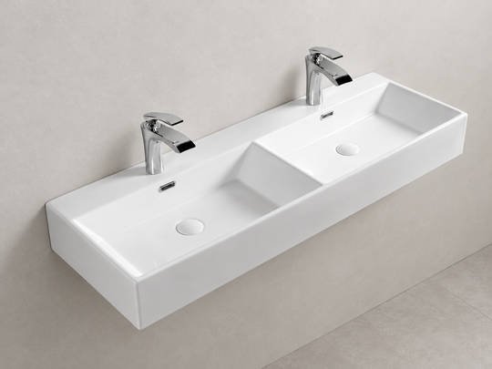 SANIKB D420 white wall-mounted ceramic basin