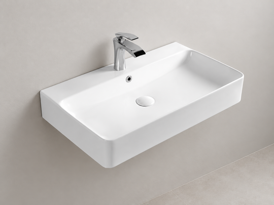 SANIKB D427 white wall-mounted ceramic basin
