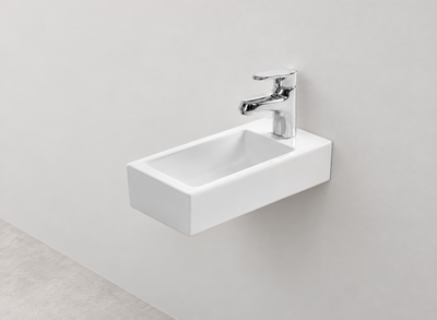 SANIKB D484A white wall-mounted ceramic basin