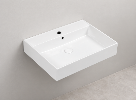SANIKB D562 white wall-mounted ceramic basin