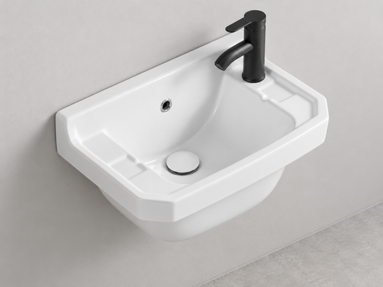 SANIKB SHY-3129L white wall-mounted ceramic basin